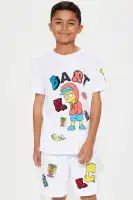 Mini Bart Simpson Short Set(White,4/5)