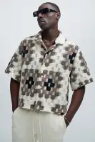Gaston Jacquard Cropped Shirt