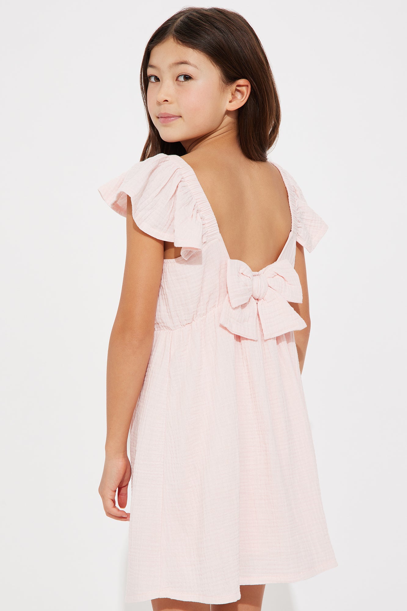 Mini Margot Ruffle Sleeve Dress