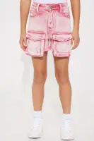 Mini Lily Cargo Short(Hot Pink,4)