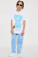 Mini Sky's The Limit Short Sleeve Tee And Twill Jogger Pant Set