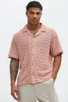 Bellvista Crochet Knitted Cuban Shirt