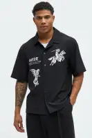 Knight And Gargoyle Full Button Shirt