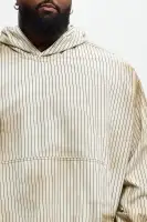 Byron Striped Vintage Pullover Jacket(Cream/combo,S)