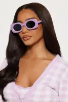 Picture This Sunglasses(Purple,OS)