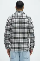 Gas Plaid Classic Flannel(Grey/combo,S)