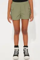 Mini Melissa Parachute Cargo Short(Olive,4/5)