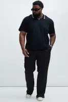 Jaxon Short Sleeve Polo(Black,S)