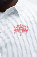 Cropped Saints And Sinners Long Sleeve Button Up(White,S)