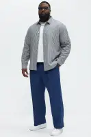 Corey Striped Linen Button Up(Blue/combo,S)