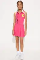Mini Laura Skort Set(Hot Pink,4/5)