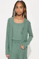 Mini Calm N Cozy 3 Piece Pant Set(Sage,4/5)