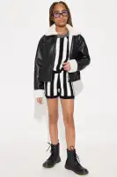 Mini On Vacay Short Set(Black/combo,4/5)