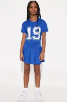 Mini Games To Play Skort Set(Blue,4/5)