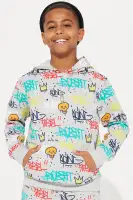 Mini Andrew Hooded Graffiti Short Set(Multi Color,4/5)