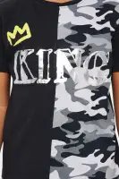Mini King Of Colorblock Knit Short Set(Camouflage,4/5)