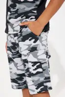 Mini King Of Colorblock Knit Short Set(Camouflage,4/5)