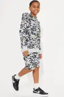 Mini Bennett Hooded Camo Short Set(Camouflage,4/5)