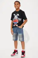 Mini Coolest One Around Denim Shorts