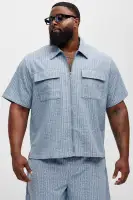 FALLON JACQUARD ZIP SHIRT