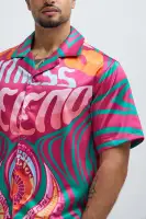 Eyes On Medusa Shirt(Fuchsia/combo,S)