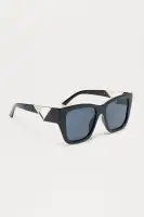 Bliss Lens Square Sunglasses(Black,OS)
