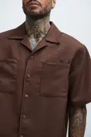 Irving Jacquard Shirt(Brown,S)