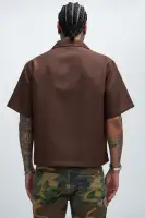 Irving Jacquard Shirt(Brown,S)