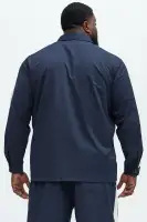Crinkle Texture Taped Button Up(Navy,S)