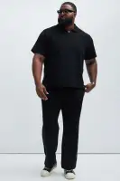Cairo Textured Polo(Black,S)