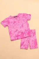 Mini Chelsea Biker Short Set(Magenta,2)