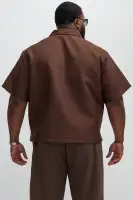 Irving Jacquard Shirt(Brown,S)