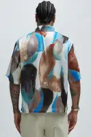 Edgehill Watercolor Shirt(Brown/combo,S)