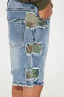 Mini Check The Camo Denim Short