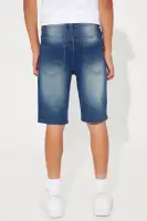 Mini Moto King Denim Shorts(Medium Wash,4)
