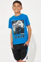 Mini Next Level Gamer Short Set(Blue/Black,4/5)