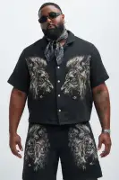 Armaros Tapestry Shirt(Black/combo,S)