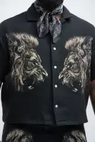 Armaros Tapestry Shirt(Black/combo,S)