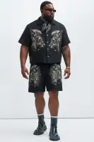 Armaros Tapestry Shirt(Black/combo,S)