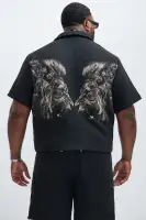 Armaros Tapestry Shirt(Black/combo,S)