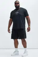 Barker Relaxed Denim Shorts(Black,30)