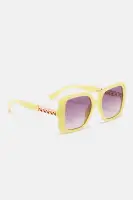 Class Act Sunglasses(Chartreuse,OS)