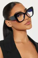 Too Smart For You Blue Light Glasses(Black,OS)