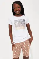 Mini The Heart Of Melaninaire Bike Short Set(Mocha/combo,4)