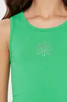 Mini Scoop Around Tank Dress(Kelly Green,4/5)