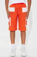 Mini Nylon Colorblock Short(Orange,8)