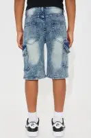 Mini Cargo Denim Short(Blue,4)