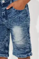 Mini Let's Ride Moto Denim Shorts(Dark Wash,4)