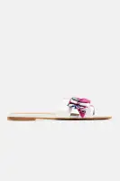 Mini Away For The Weekend Flat Sandals(White,1)