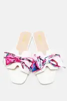 Mini Away For The Weekend Flat Sandals(White,1)